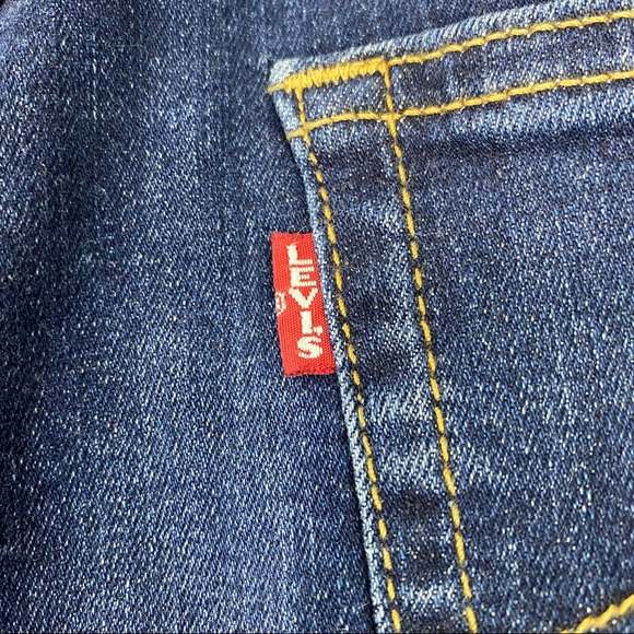 Levis Big E Jeans Wedgie Skinny Womens SZ 22W Crop Raw Hem Button Fly Plus - Picture 6 of 16